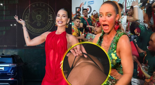 Virgínia, apontada como affair de Vini Jr., renova o bronze para receber faixa de Paolla Oliveira como rainha de bateria da Grande Rio