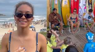 Na WSL, Sophia Gonçalves exalta o incentivo ao surfe desde a infância