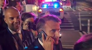 Macron é barrado pela polícia em NY para esperar comboio de Trump; veja vídeo