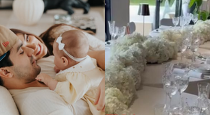 Luan Santana e Jade Magalhães batizam a filha com evento milionário; veja detalhes