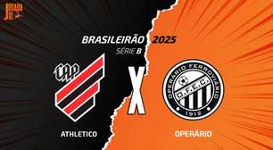 Athletico x Operário: onde assistir, escalações e arbitragem