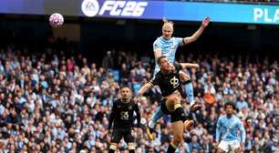 Com 'ajudinha' de zagueiro e Haaland inspirado, Manchester City goleia o Burnley