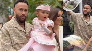 Basiquinho? Ele nem sabe o que é isso! Neymar ostenta look de R$ 14 mil em festa milionária da filha Mavie