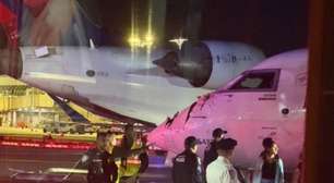 Dois aviões colidem durante taxiamento no Aeroporto LaGuardia, em Nova York