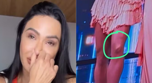 Gracyanne Barbosa cai no choro ao lembrar estalo que ouviu ao romper o tendão no joelho