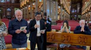Lula reza em Basílica após falha no avião da FAB: 'Agradecer pela proteção'