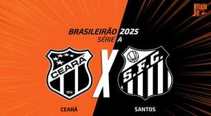 Ceará x Santos: onde assistir, escalações e arbitragem