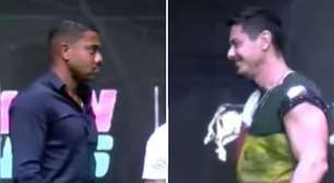 Davi Brito provoca Sacha Bali antes de luta de boxe: 'Você dá a rosquinha, seu v*ado'