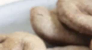 Bolachinha em formato de sorriso