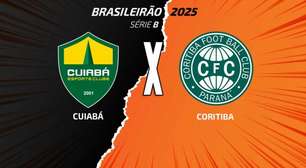 Cuiabá x Coritiba: onde assistir, escalações e arbitragem