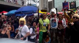 Bloco de carnaval inspirado em 'Vale Tudo' toma ruas do centro do Rio de Janeiro
