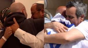 Vídeo mostra reféns israelenses libertados pelo Hamas reencontrando familiares