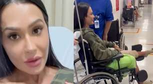 Gracyanne Barbosa vai a hospital para exames após sentir dores em local atingido em assalto no RJ