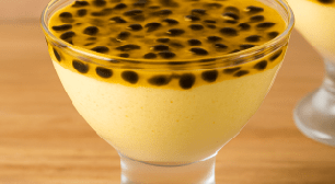 Mousse de maracujá diet - o açúcar não faz falta, saborosa