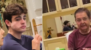 Filho de Faustão de 17 anos causa polêmica em jantar; saiba o motivo