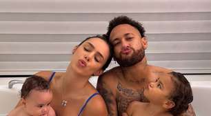 Sem crise? Neymar e Bruna Biancardi surgem na banheira com as filhas após boatos