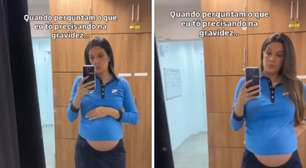 Grávida, narradora da Globo passa perrengue com uniforme esportivo: 'Não está fácil'