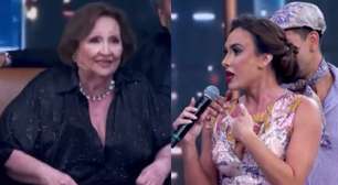 Nicole Bahls quebra o silêncio sobre episódio polêmico com Dona Déa no 'Domingão com Huck'