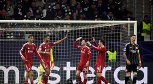 Liverpool atropela o Frankfurt fora de casa e sobe para a décima posição na Liga dos Campeões