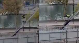 Novo vídeo mostra assaltantes das joias do Louvre durante a fuga