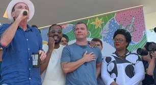 No parque da Piedade, Eduardo Paes chama Rafael Aloisio Freitas de "futuro deputado federal"