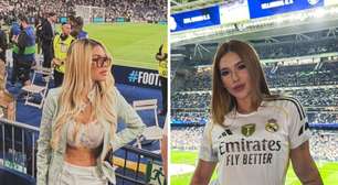 Com Virginia na Espanha, modelo provoca Vini Jr. com indireta e foto no estádio: 'É melhor só observar'