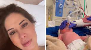 Maíra Cardi sobre visitar a filha recém-nascida na UTI: 'Não consegui ficar e ver'