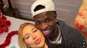 'Longe dos segredos, mas muito perto da mídia': pedido de namoro de Vini Jr. e Virgínia vira manchete em famoso jornal na Espanha