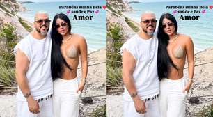 Belo posta primeira foto com Rayane Figliuzzi