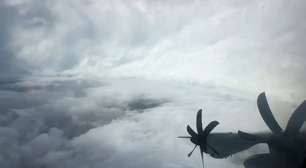 Veja imagens impressionantes feitas de dentro do olho do furacão Melissa