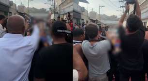 Praça da Penha amanhece com fila de corpos cobertos por lona após megaoperação no Rio de Janeiro