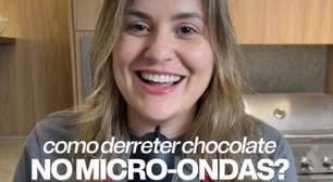 Como derreter chocolate no micro-ondas