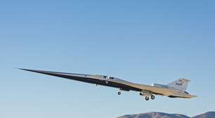 O avião supersônico X-59, da Nasa, finalmente voou, reacendendo a esperança de operação comercial civil