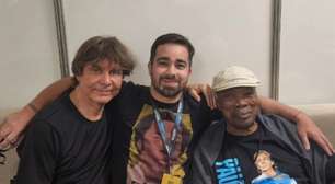 Filho de Milton Nascimento posta imagens inéditas do pai curtindo show de Paul Maccartney com Lô Borges