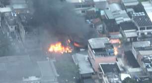 Governo do Rio de Janeiro divulga novas imagens de drones de megaoperação no Alemão e na Penha