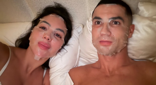 Georgina Rodríguez e Cristiano Ronaldo compartilham foto de skincare noturno