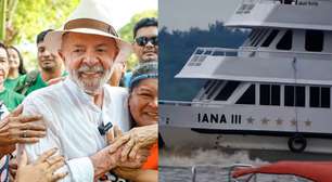 Lula se hospeda em barco em Belém com capacidade de hotel durante COP30