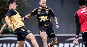 Neymar treina, mas gramado sintético tira craque do clássico contra o Palmeiras