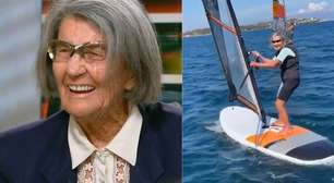 Windsurfista de 98 anos revela segredos da alimentação: 'Potássio e magnésio'