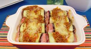 Canelone de berinjela com carne moída: teste a receita hoje