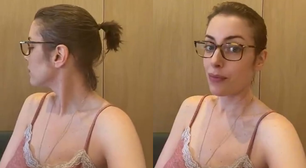 Após tratamento contra o câncer, Fabiana Justus comemora o crescimento do cabelo