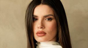 Camila Queiroz mostra elegância do look branco para grávidas