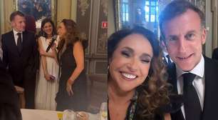 Daniela Mercury canta para Macron e elogia presidente francês: 'Marcamos encontro em Paris'