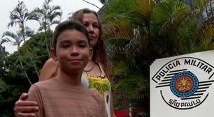 Menino de 10 anos liga para o 190 e salva mãe em crise convulsiva com ajuda de PM