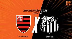 Flamengo x Santos: onde assistir, escalações e arbitragem