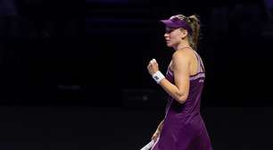 Rybakina vence Sabalenka e é campeã do WTA Finals em Riad