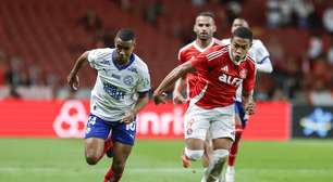 Internacional abre vantagem, mas cede empate ao Bahia nos acréscimos