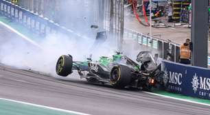 Vídeos gravados da arquibancada mostram apreensão de fãs com batida de Bortoleto: 'Ai meu Deus'