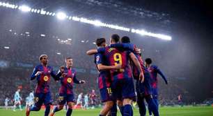 Em jogo eletrizante, Lewa faz três e Barcelona vence o Celta fora de casa