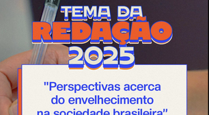 Enem 2025: tema da redação é 'perspectivas acerca do envelhecimento na sociedade brasileira'